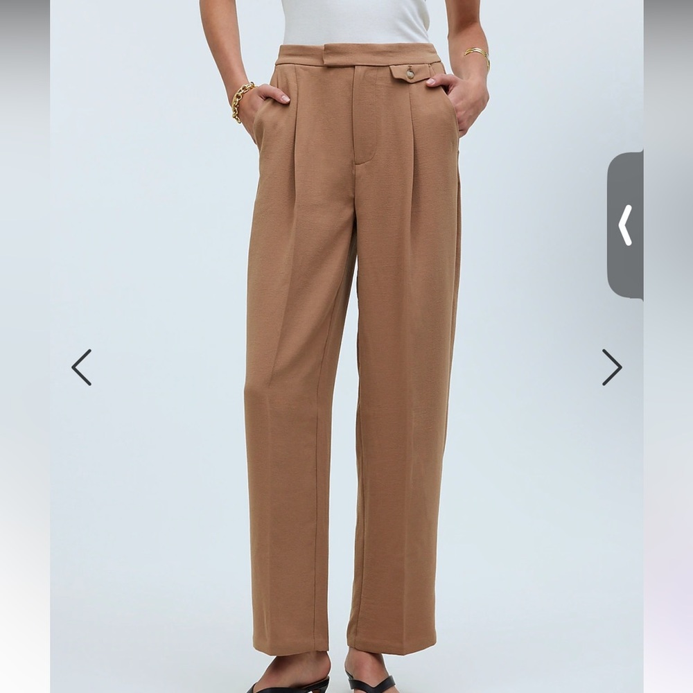 The Petite Rosedale High-Rise Straight Pant in Crepe